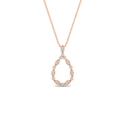 tear-drop-shape-diamond-pendant-necklace-in-FDPD11166-NL-RG
